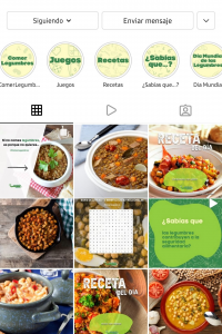 Comer legumbres Instagram